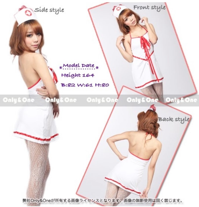 【訳あり品】【新品展示品】ナース コスプレ ランジェリー 看護婦 セクシー 白衣の天使 コスチューム商品サムネ画像