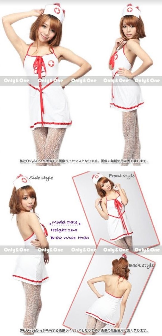 【訳あり品】【新品展示品】ナース コスプレ ランジェリー 看護婦 セクシー 白衣の天使 コスチューム商品サムネ画像