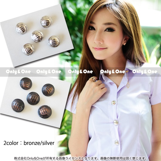 タイ女子大生制服 組み合わせ自由 シャツ専用ボタンカバー商品メイン画像