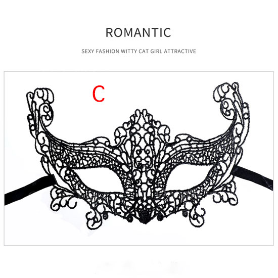 ハロウィン 小物 仮装 仮面 ハーフ ベネチアンマスク レースマスク  11type商品サムネ画像