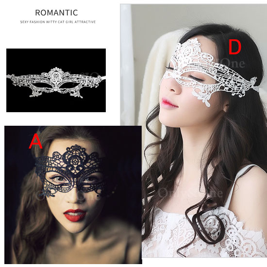ハロウィン 小物 仮装 仮面 ハーフ ベネチアンマスク レースマスク  11type商品サムネ画像