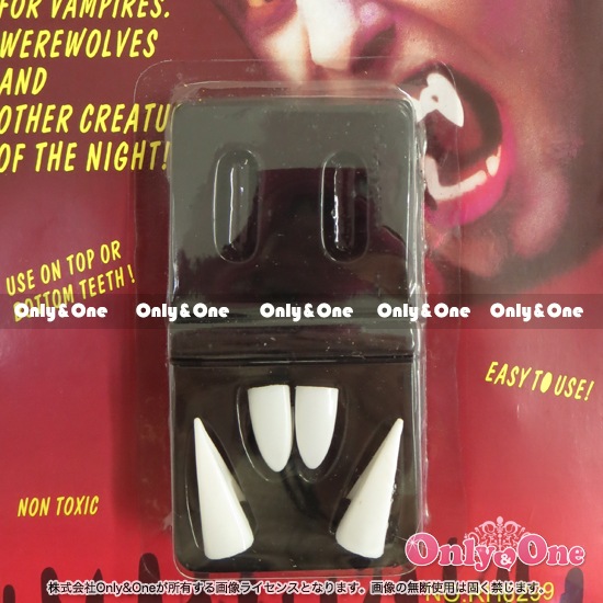 ハロウィン 吸血鬼 ホラードラキュラ牙セットバンパイヤの歯４本セット商品サムネ画像