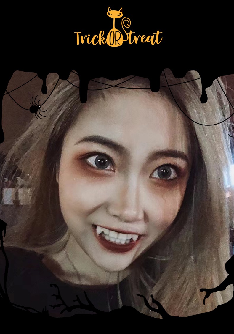 ハロウィン 吸血鬼 ホラードラキュラ牙セットバンパイヤの歯４本セット商品サムネ画像