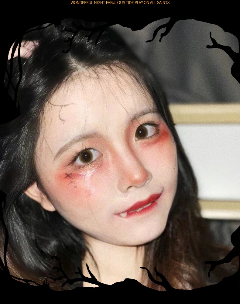 ハロウィン 吸血鬼 ホラードラキュラ牙セットバンパイヤの歯４本セット商品サムネ画像