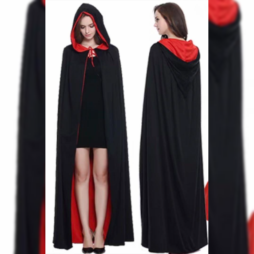 ハロウィンクリスマスパーティー 吸血鬼 死神 小悪魔魔女ヴァンパイアドラキュラマント商品メイン画像