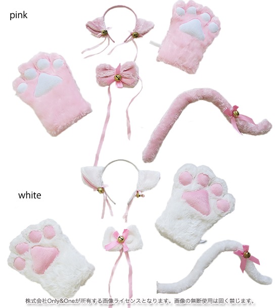 なりきりネコグッズ４点set  猫手 猫耳 ネコアイテム商品サムネ画像