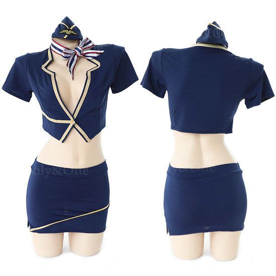 コスプレ CA・キャビンアテンダント(Sexy Cosplay Cabin Attendant) k08008商品サムネ画像