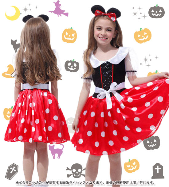 ハロウィンコスプレ子供 ミニー(Halloween Cosplay child Minnie) k06075商品サムネ画像