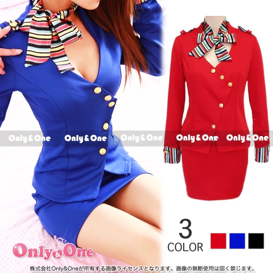 CA コスプレ・キャビンアテンダント ハロウィン(Cabin Attendant Cosplay) k08028商品メイン画像