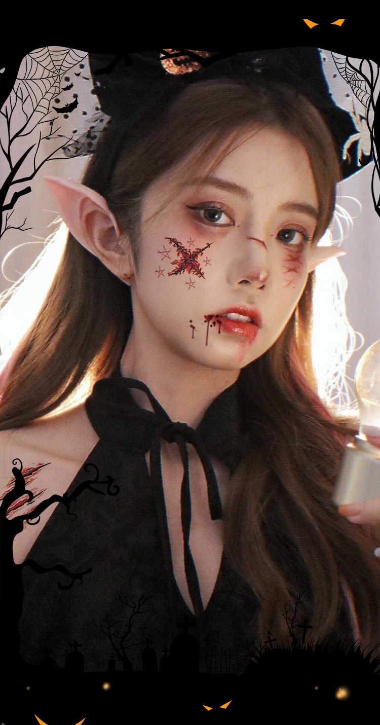 ハロウィン ゾンビ ホラー 傷シール 傷タトゥーシール商品サムネ画像