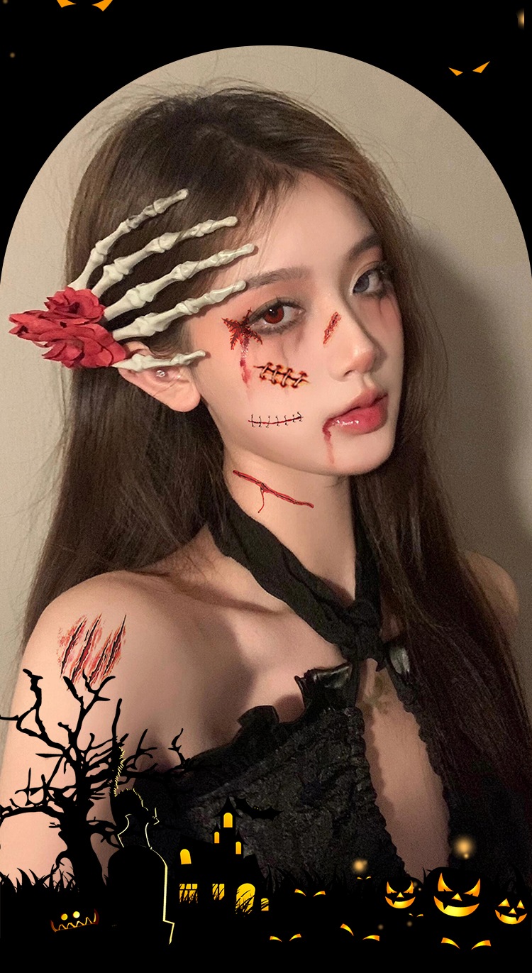 ハロウィン ゾンビ ホラー 傷シール 傷タトゥーシール商品サムネ画像