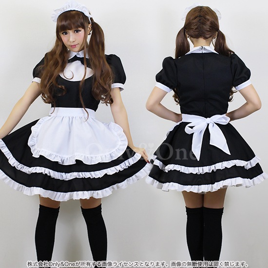 メイド 服 コスプレ ハロウィン コスチューム(Maid Cosplay) k02040商品サムネ画像