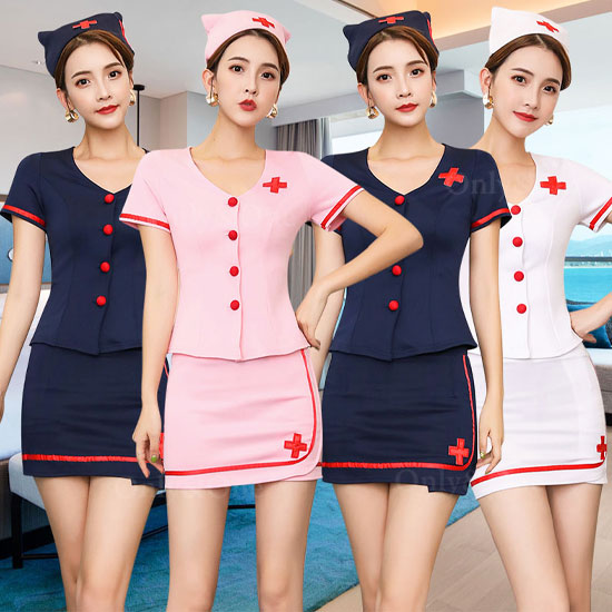 ナース 服 コスプレ ハロウィン コスチューム(Nurse Cosplay) k05014商品サムネ画像