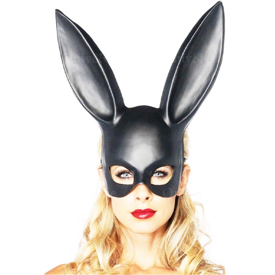 ラビット バニー面 パーティー SM で大活躍 仮面 2色 艶あり 艶なし no305商品サムネ画像