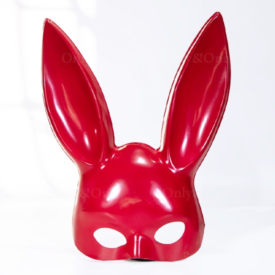 ラビット バニー面 パーティー SM で大活躍 仮面 2色 艶あり 艶なし no305商品サムネ画像