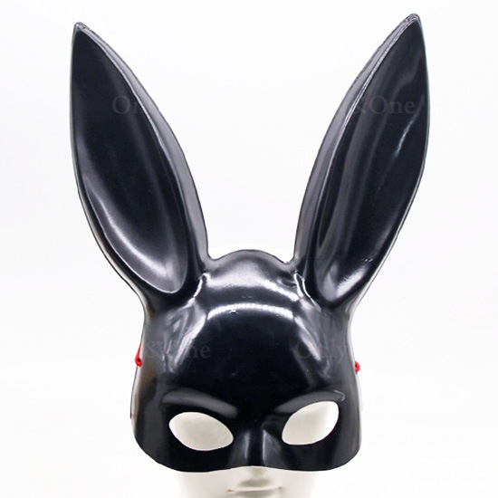 ラビット バニー面 パーティー SM で大活躍 仮面 2色 艶あり 艶なし no305商品サムネ画像