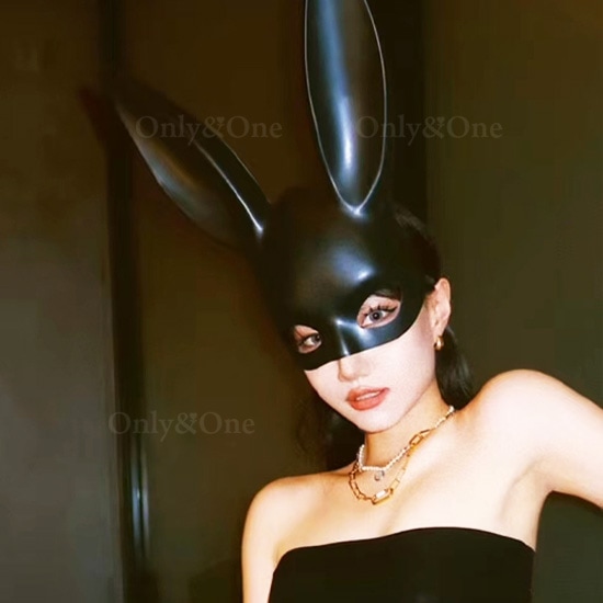 ラビット バニー面 パーティー SM で大活躍 仮面 2色 艶あり 艶なし no305商品サムネ画像