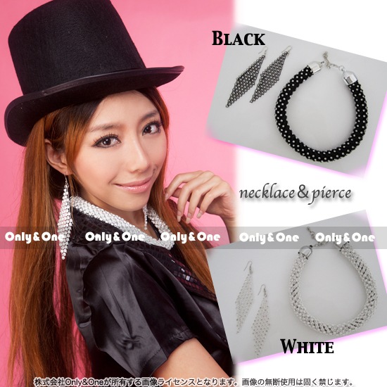 キラキラストーン ピアス＆ネックレスセット185商品サムネ画像