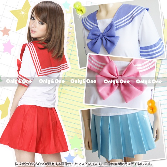 セーラー服 コスプレ 制服 ハロウィン(Sailor Cosplay) k07101商品サムネ画像