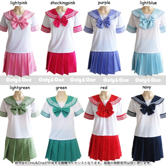 セーラー服 コスプレ 制服 ハロウィン(Sailor Cosplay) k07101商品サムネ画像