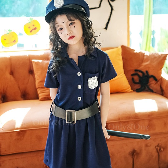 ハロウィンコスプレ子供 ポリス(Halloween Cosplay child Police) k09028商品サムネ画像