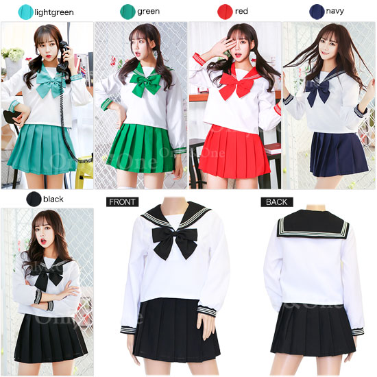 セーラー服 コスプレ 制服 ハロウィン(Sailor Cosplay) k07046商品サムネ画像