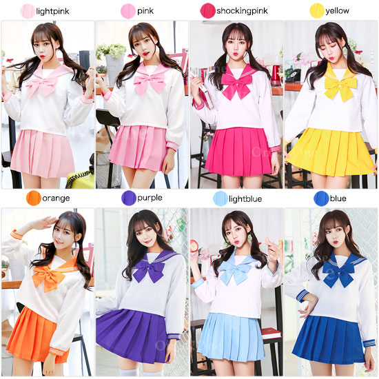 セーラー服 コスプレ 制服 ハロウィン(Sailor Cosplay) k07046商品サムネ画像