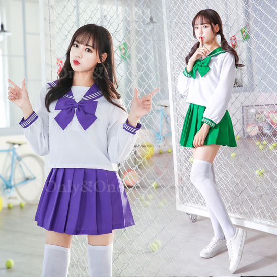 セーラー服 コスプレ 制服 ハロウィン(Sailor Cosplay) k07046商品サムネ画像