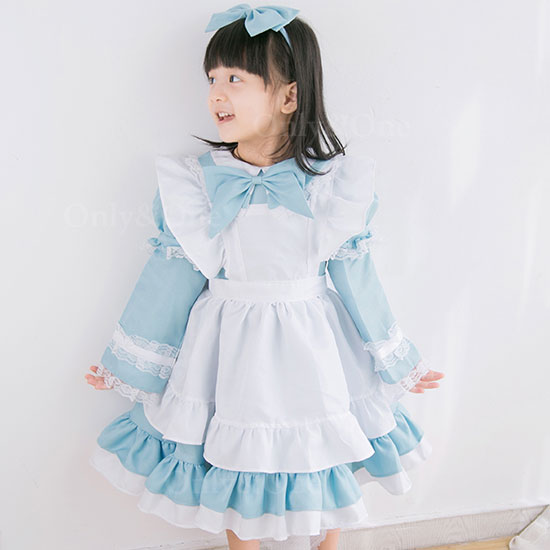 ハロウィンコスプレ子供 メイド服(Halloween Cosplay child Maid) k02080商品サムネ画像