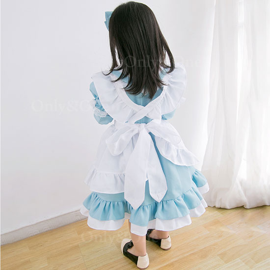 ハロウィンコスプレ子供 メイド服(Halloween Cosplay child Maid) k02080商品サムネ画像