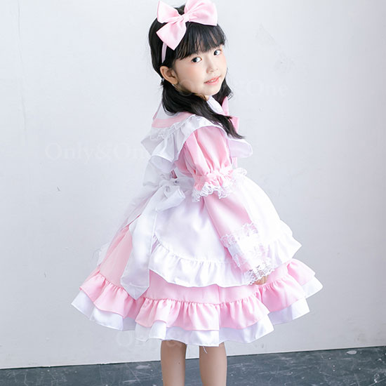 ハロウィンコスプレ子供 メイド服(Halloween Cosplay child Maid) k02080商品サムネ画像