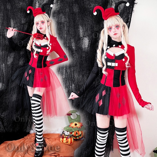ハロウィンコスプレ ジョーカー・クラウン(Halloween Cosplay Joker・clown) k12015商品メイン画像
