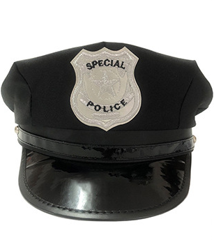 セクシーポリスハット 警官コスプレ 帽子のみ ハロウィン 黒キャップ no303商品サムネ画像