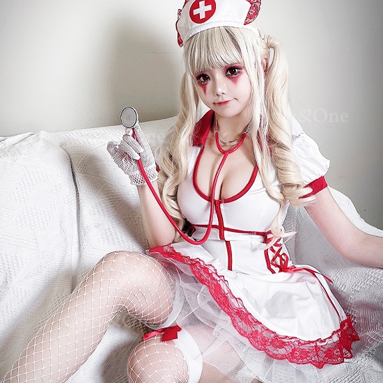 ナース 服 コスプレ ハロウィン コスチューム(Nurse Cosplay) k05060商品サムネ画像