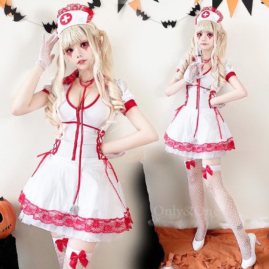 ナース服 コスプレ ハロウィン(Nurse Cosplay) k05060