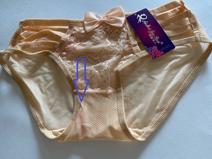 【訳あり品】セクシー下着 Tバック スケドットショーツ バックストリング ベージュ商品サムネ画像