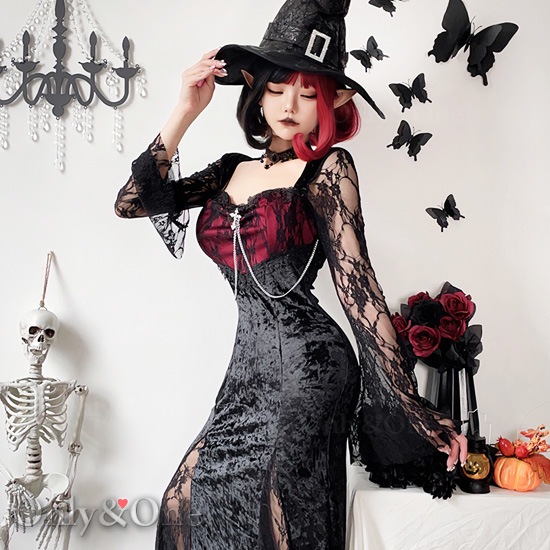 コスプレ 魔女 ハロウィン(Halloween Cosplay Witch) k04030商品メイン画像
