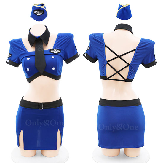 コスプレ CA・キャビンアテンダント(Sexy Cosplay Cabin Attendant) k08005商品サムネ画像