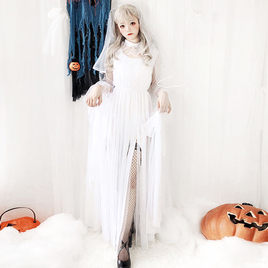 コスプレ ウエディングドレス ハロウィン(Halloween Cosplay Wedding Dress) k04002商品サムネ画像