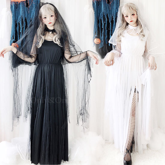 コスプレ ウエディングドレス ハロウィン(Halloween Cosplay Wedding Dress) k04002商品サムネ画像