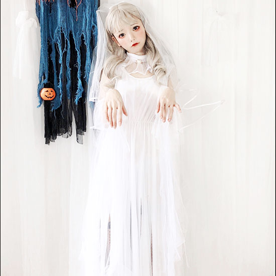 コスプレ ウエディングドレス ハロウィン(Halloween Cosplay Wedding Dress) k04002商品サムネ画像