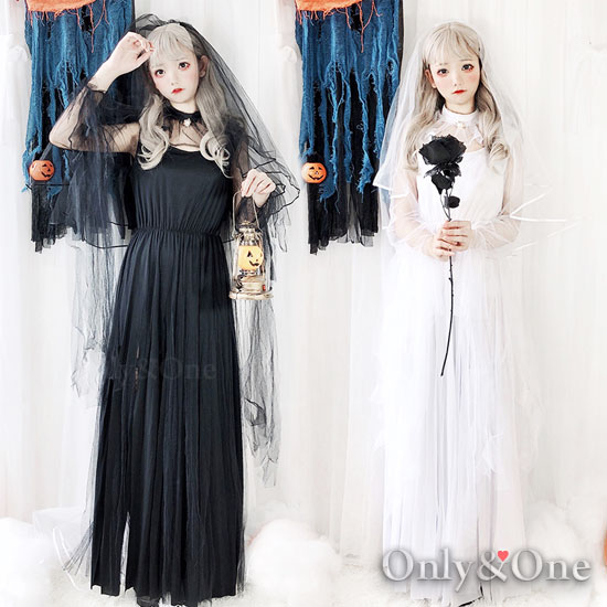 コスプレ ウエディングドレス ハロウィン(Halloween Cosplay Wedding Dress) k04002商品メイン画像