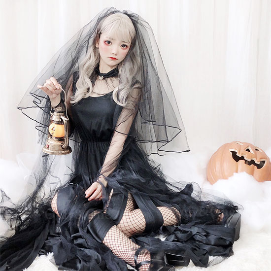 コスプレ ウエディングドレス ハロウィン(Halloween Cosplay Wedding Dress) k04002商品サムネ画像
