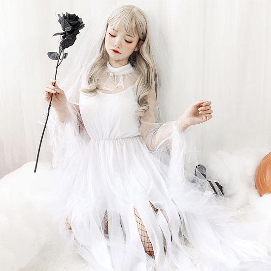 コスプレ ウエディングドレス ハロウィン(Halloween Cosplay Wedding Dress) k04002商品サムネ画像