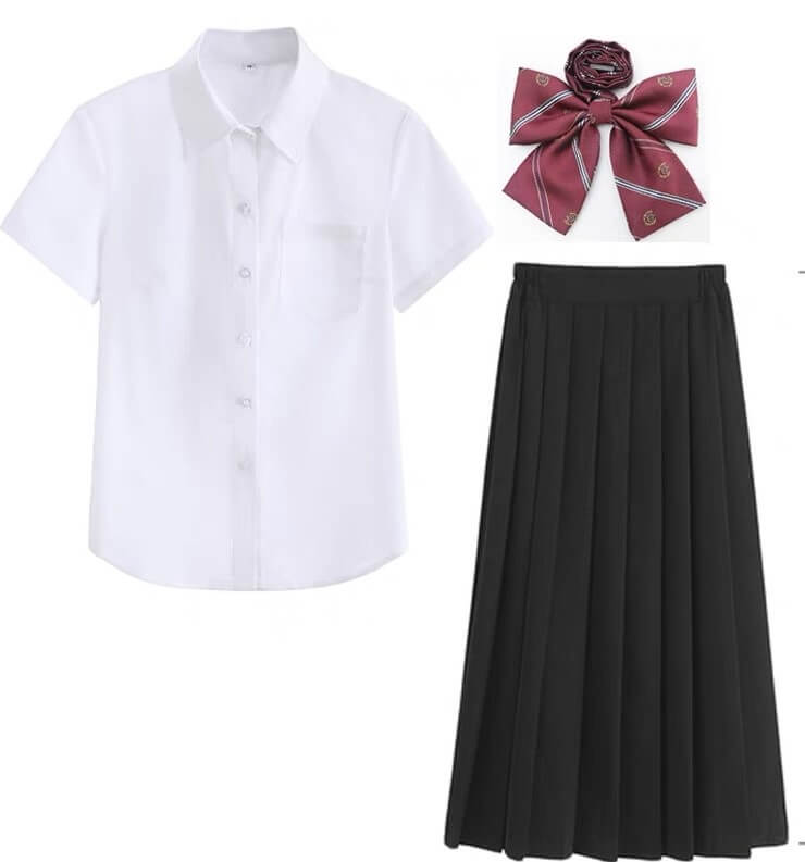 制服 コスプレ 清純派 女子高生 JK コスチューム 半袖シャツのみの出品 Mサイズ商品サムネ画像