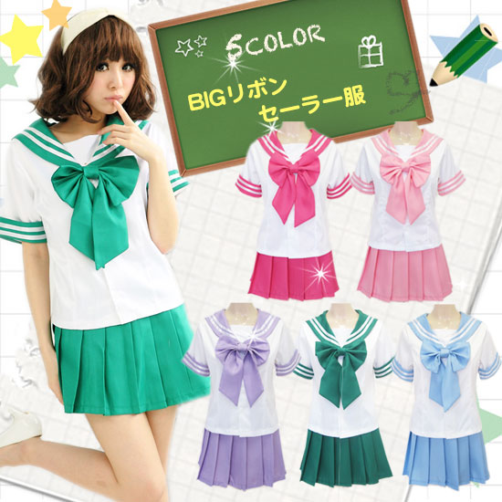 セーラー服 コスプレ 制服 ハロウィン(Sailor Cosplay) k07154商品サムネ画像