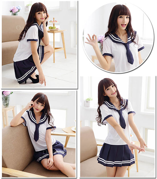 セーラー服 コスプレ 制服 ハロウィン(Sailor Cosplay) k07022-1商品サムネ画像