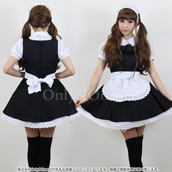 メイド 服 コスプレ ハロウィン コスチューム(Maid Cosplay) k02041商品サムネ画像