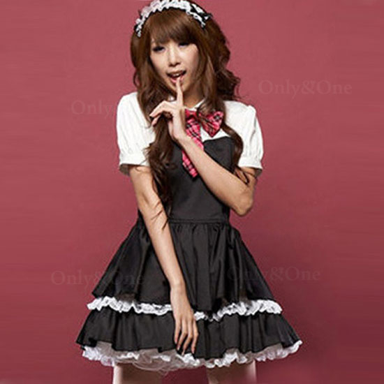 メイド 服 コスプレ ハロウィン コスチューム(Maid Cosplay) k02123商品サムネ画像