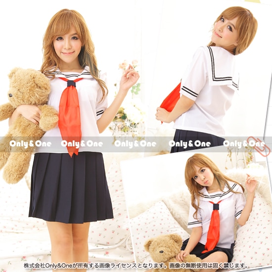 セーラー服 コスプレ 制服 ハロウィン(Sailor Cosplay) k07025商品サムネ画像